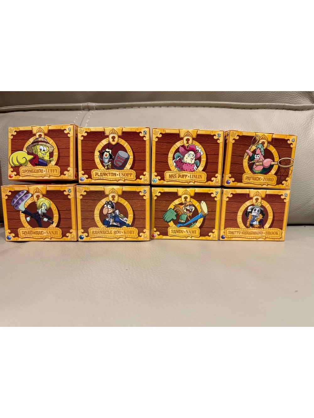 2026 McDonald’s SpongeBob x One Piece Happy Meal Figures Lot of 8 Nib